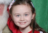 Natalie and Genevieve with Santa